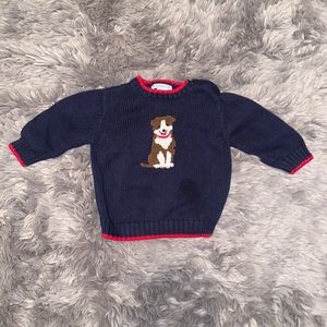 Janie and Jack Knit Dog Sweater